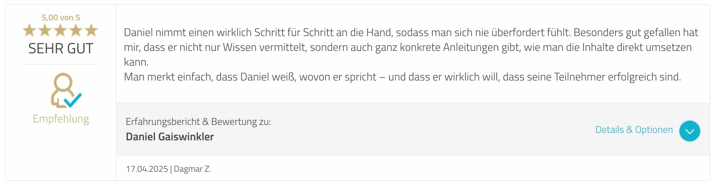 Kundenfeedback Success on Demand 1 Kundenfeedback Success on Demand